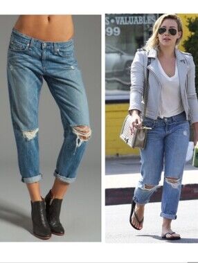 rag & bone Distressed Boyfriend Jeans